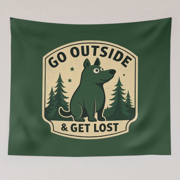 Item preview, Go Outside and Get Lost | Explore Nature Outdoor Adventure Design designed and sold by Standout Concepts®.