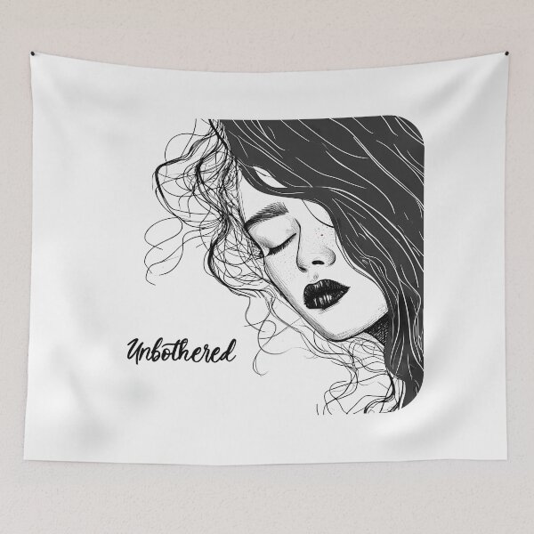 Item preview, Unbothered Confidence Classy Minimalist Woman Portrait designed and sold by Standout Concepts®.