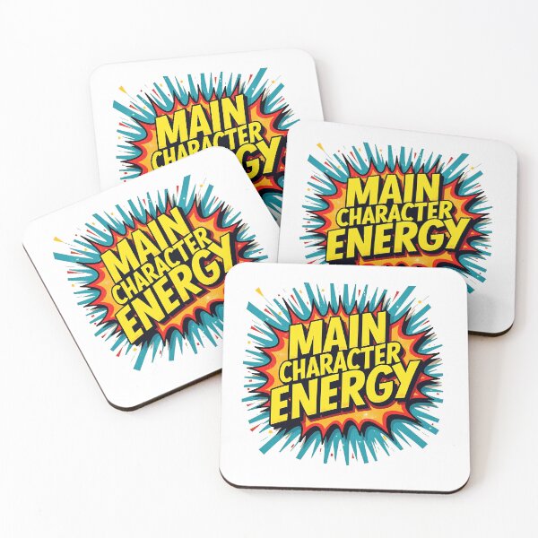 Item preview, Main Character Energy Retro Comic Pop Art Starburst designed and sold by Standout Concepts®.