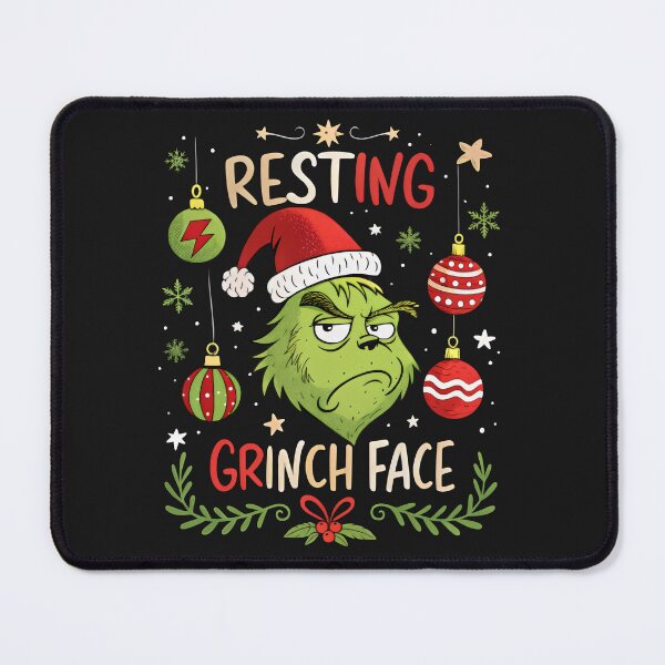 Item preview, resting grinch face designed and sold by GogoGrove.