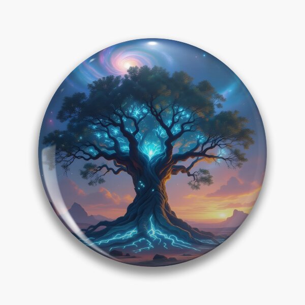 Item preview,  Ancient Tree With Bioluminescent Leaves And Roots That Form Intricate designed and sold by Wiss2Arts.
