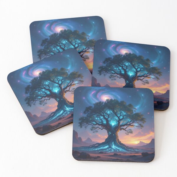 Item preview,  Ancient Tree With Bioluminescent Leaves And Roots That Form Intricate designed and sold by Wiss2Arts.