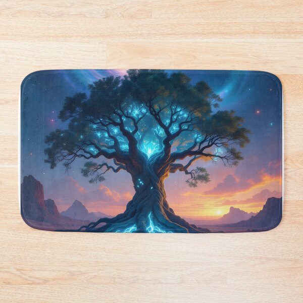 Item preview,  Ancient Tree With Bioluminescent Leaves And Roots That Form Intricate designed and sold by Wiss2Arts.