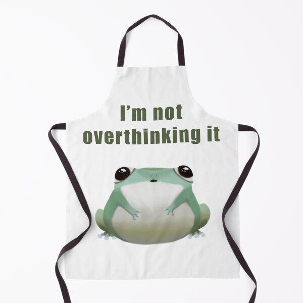 Item preview, Cute Frog Definitely not Overthinking designed and sold by Sunshine Caelum.
