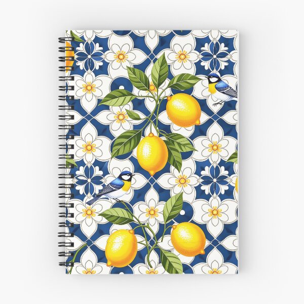 Item preview, Mediterranean Tile and Lemons Seamless Repeat designed and sold by Sharon Schwalbe.