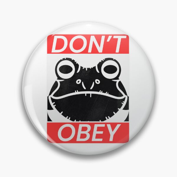 Item preview, Don't Obey (Frog Meme) designed and sold by Proptaku.