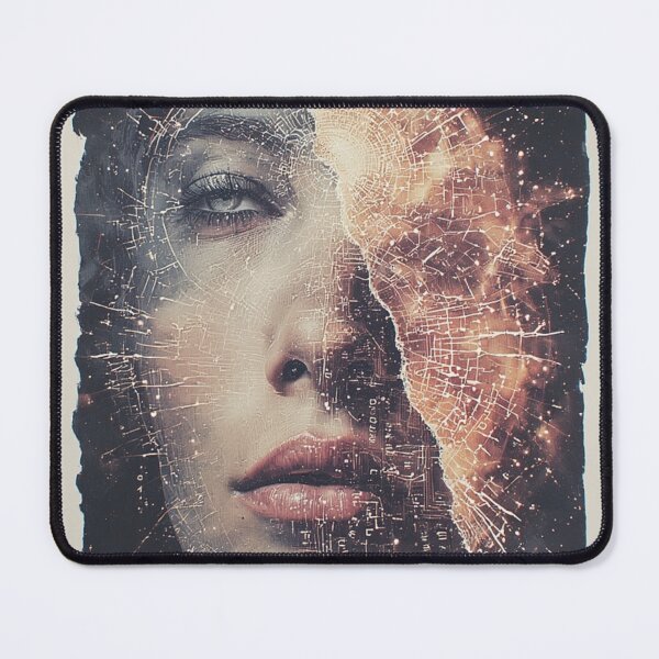 Item preview, Existential Tear: Shattered Inner World - Emotional Revelation Portrait Art designed and sold by Eden Underground Radio (Official Merch).
