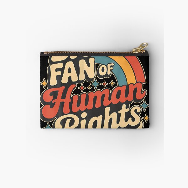 Item preview, Big Fan of Human Rights Retro Rainbow  designed and sold by LouisaOReilly.