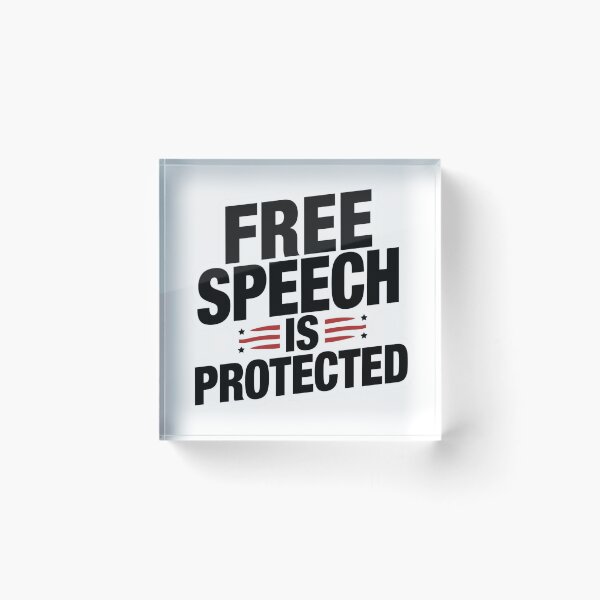 Item preview, Free Speech Is Protected designed and sold by LewpyG.