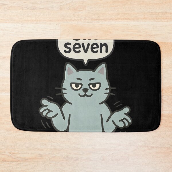 Item preview, 67 Six Seven 6-7 Cat - Funny Kids Gaming Brainrot Meme  designed and sold by LouisaOReilly.