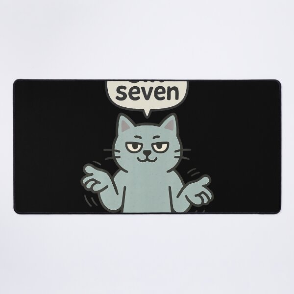 Item preview, 67 Six Seven 6-7 Cat - Funny Kids Gaming Brainrot Meme designed and sold by LouisaOReilly.