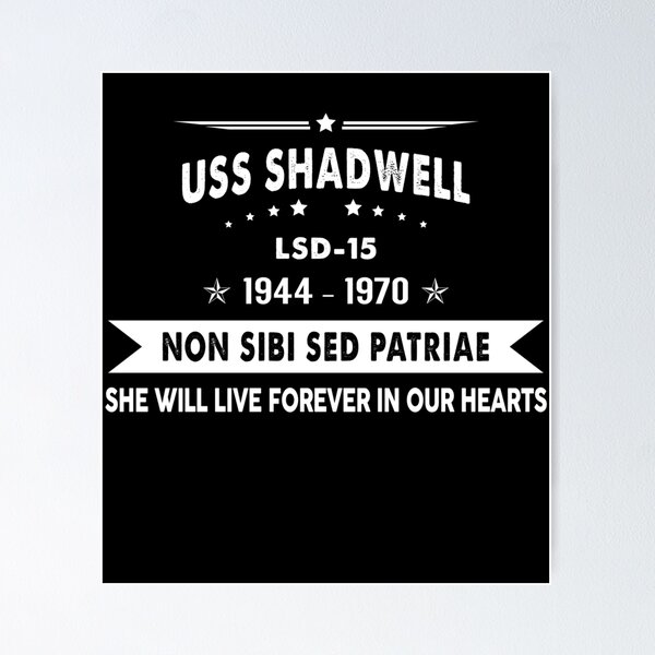 Item preview, USS Shadwell LSD15, Navy Veteran Mens Gift Idea Husband, Dad, Grandpa designed and sold by Timeless Bond Designs.