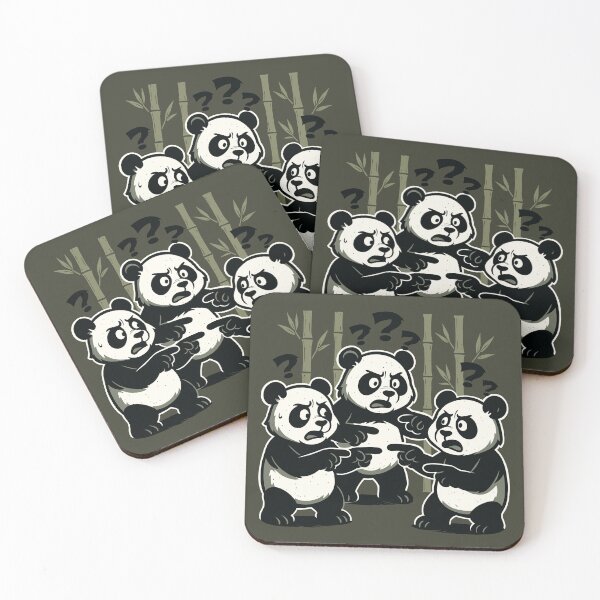 Item preview, Three Confused Pandas Pointing at Each Other designed and sold by Ghost on Toast.