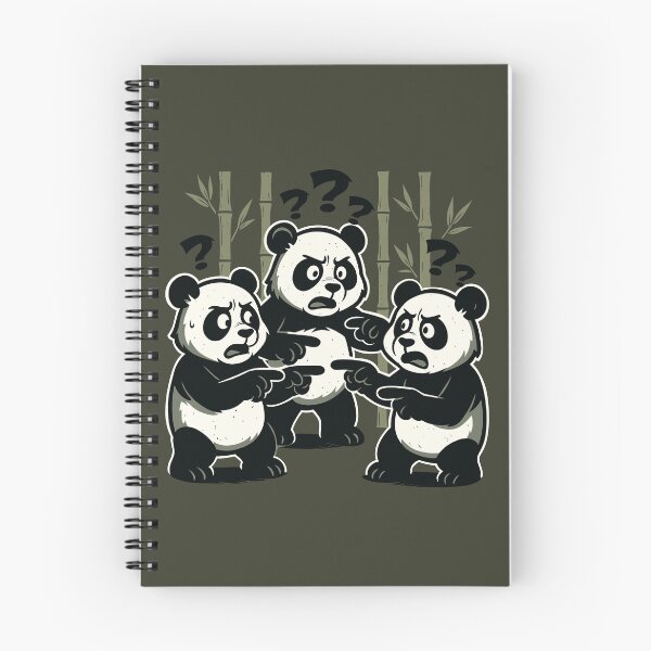 Item preview, Three Confused Pandas Pointing at Each Other designed and sold by Ghost on Toast.