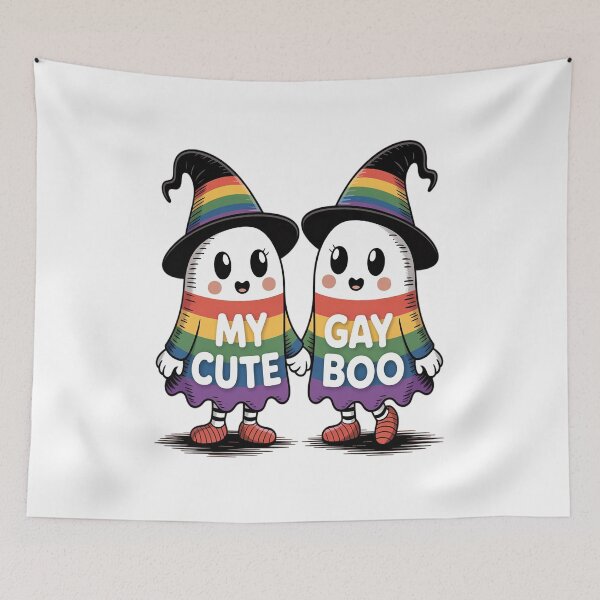 Item preview, My Cute Gay Boo Gay Couple Halloween designed and sold by VladoZork.
