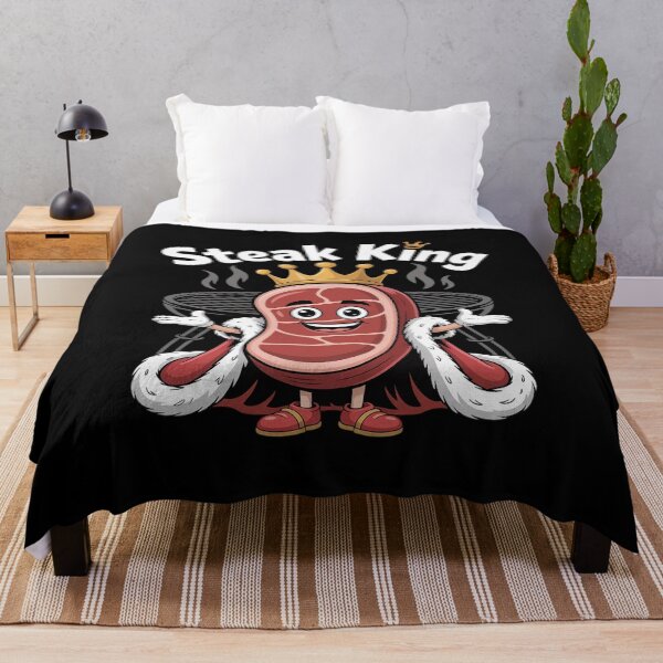 Item preview, Funny Steak King Meat Crown Grilling BBQ Meal Steak Lover designed and sold by LeeEvans222.