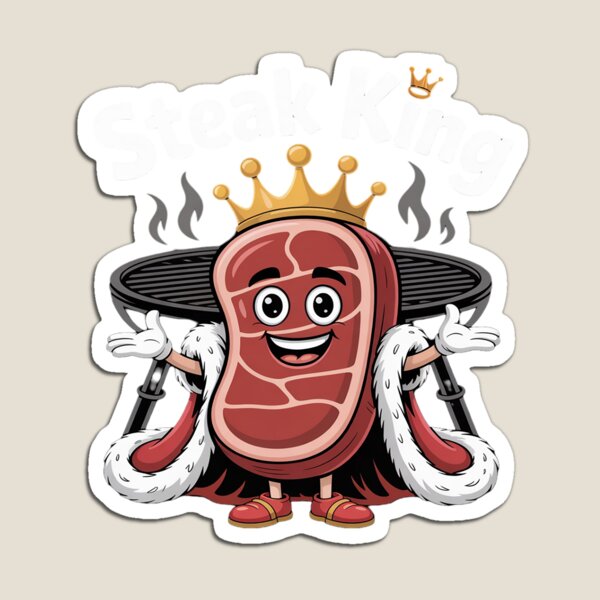 Item preview, Funny Steak King Meat Crown Grilling BBQ Meal Steak Lover designed and sold by LeeEvans222.