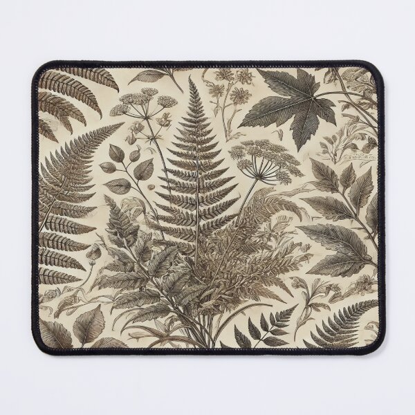 Item preview, Sepia Forest Study – Vintage Botanical Fern Pattern designed and sold by Silmoyo.