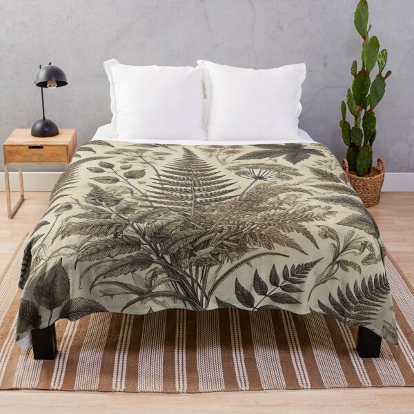 Item preview, Sepia Forest Study – Vintage Botanical Fern Pattern designed and sold by Silmoyo.