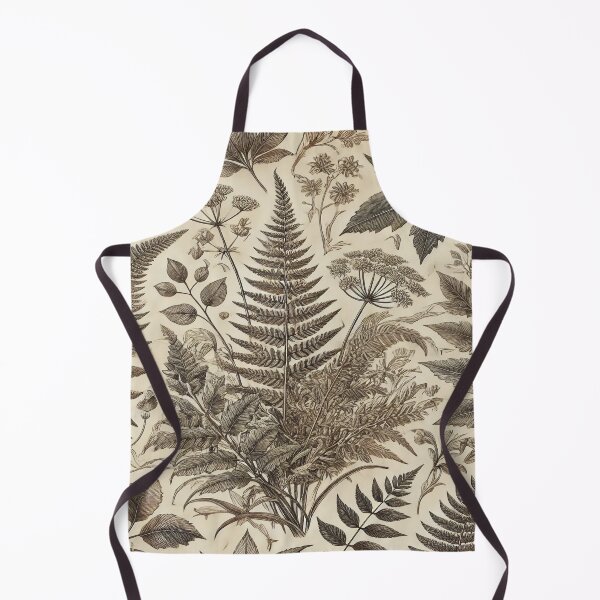 Item preview, Sepia Forest Study – Vintage Botanical Fern Pattern designed and sold by Silmoyo.