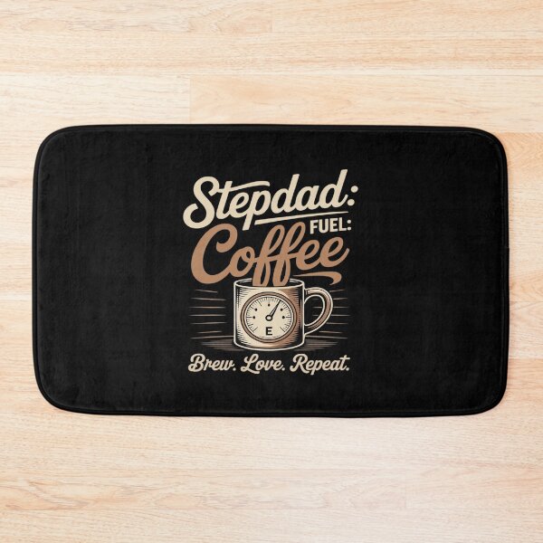 Item preview, Funny Stepdad Fuel Coffee Gauge Brew Love Repeat designed and sold by LeeEvans222.