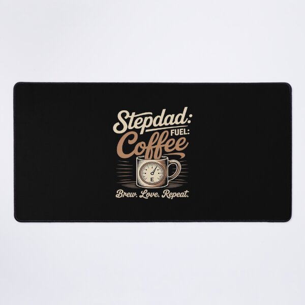 Item preview, Funny Stepdad Fuel Coffee Gauge Brew Love Repeat designed and sold by LeeEvans222.