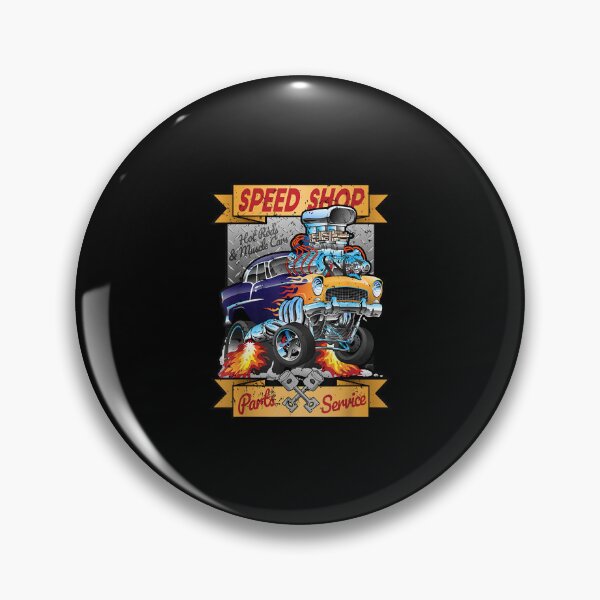 Item preview, Retro Speed Shop Hotrod Classic Muscle Car Cartoon Graphic designed and sold by MarkVHulings.