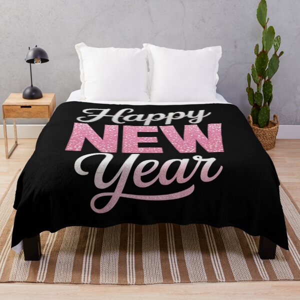 Item preview, Happy New Year 2026 Pink Glitter Typography designed and sold by Gogetgiggles.