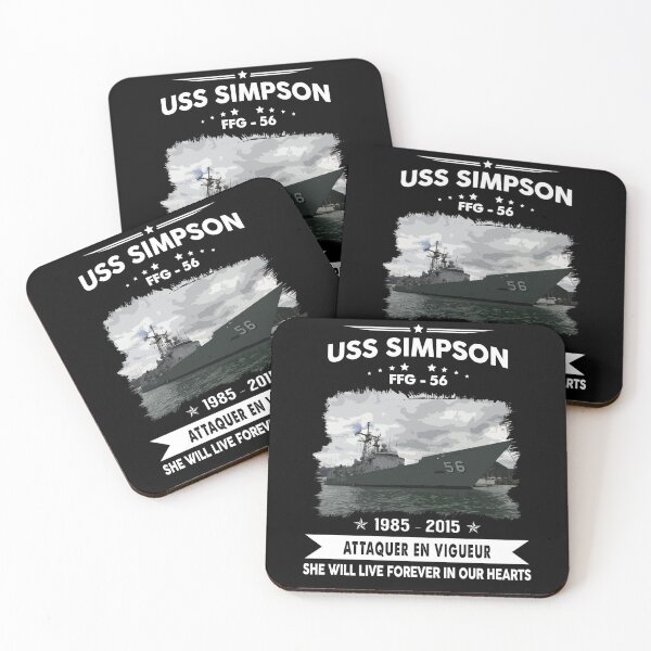 Item preview, USS Simpson FFG 56, Navy Veteran Mens Gift Idea Husband, Dad, Grandpa designed and sold by Timeless Bond Designs.