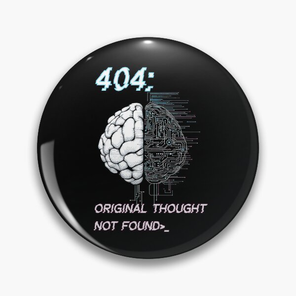Item preview, 404 Error Message Futuristic AI Design designed and sold by Looloo Grafix.