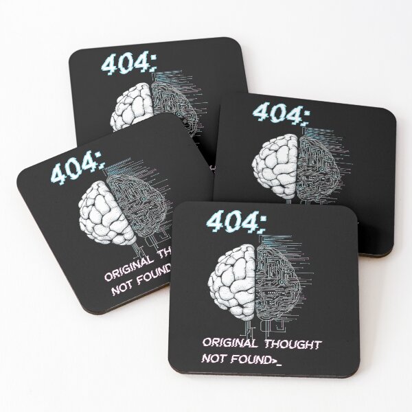 Item preview, 404 Error Message Futuristic AI Design designed and sold by Looloo Grafix.