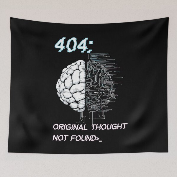Item preview, 404 Error Message Futuristic AI Design designed and sold by Looloo Grafix.