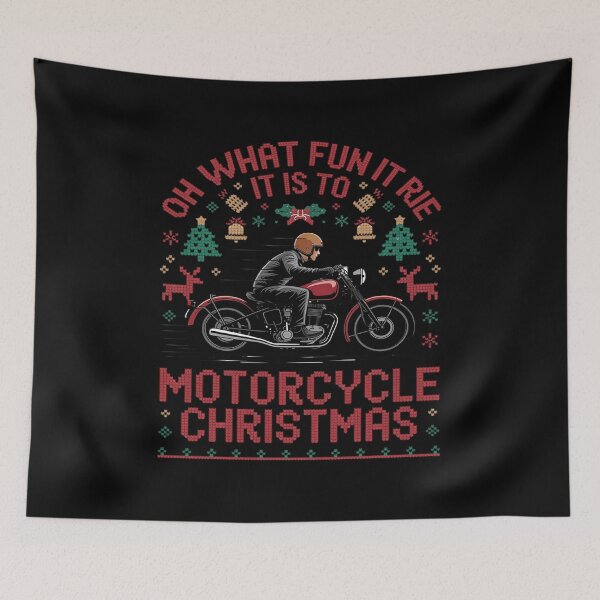 Item preview, OH WHAT FUN IT RIE IT IS TO MOTORCYCLE CHRISTMAS designed and sold by VladoZork.