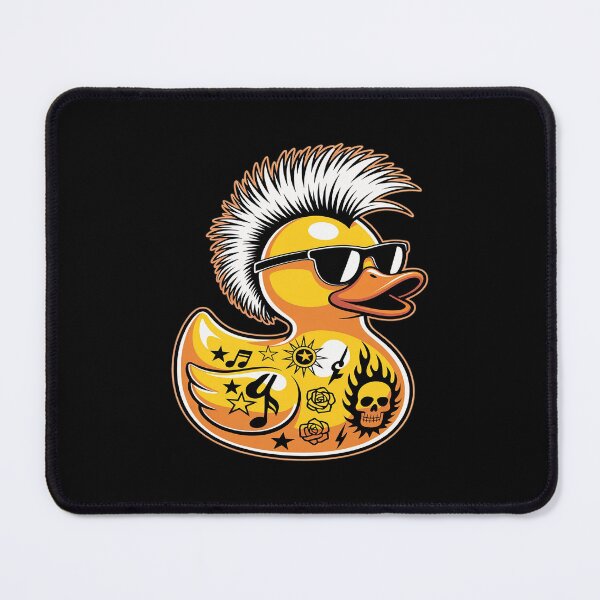 Item preview, Funny Tattooed Duck Mohawk Punk Rubber Duck designed and sold by LeeEvans222.