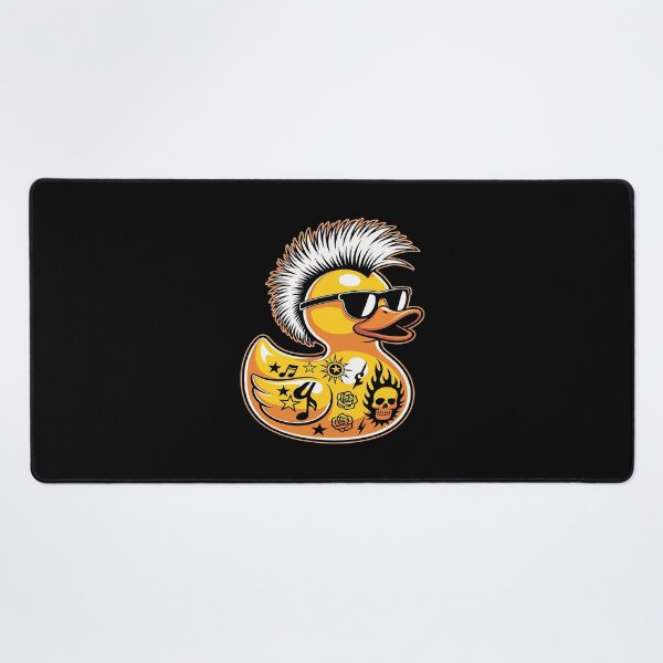 Item preview, Funny Tattooed Duck Mohawk Punk Rubber Duck designed and sold by LeeEvans222.