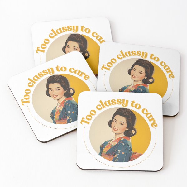 Item preview, Elegant Vintage Woman Japan Too Classy to Care designed and sold by Vintage City.