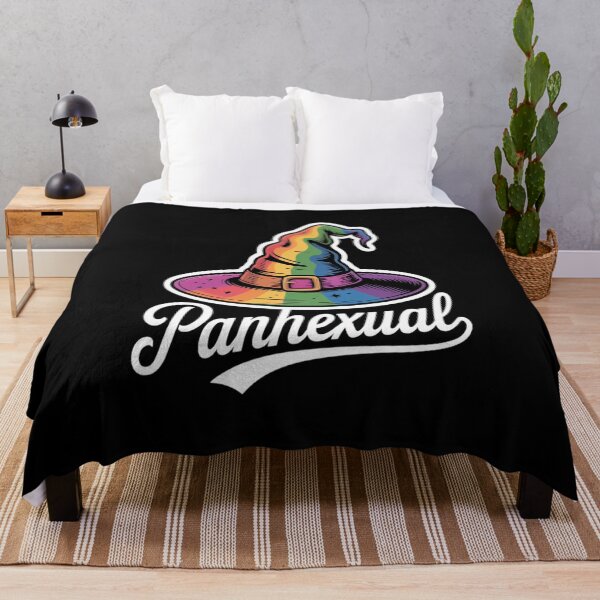 Item preview, Pansexual Witch Pun Panhexual Pan Pride Flag Halloween designed and sold by VladoZork.