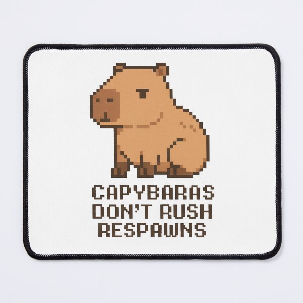 Item preview, Pixel Capybara – Don’t Rush Respawns – Funny Gamer Capybara Design designed and sold by RetroPop23.