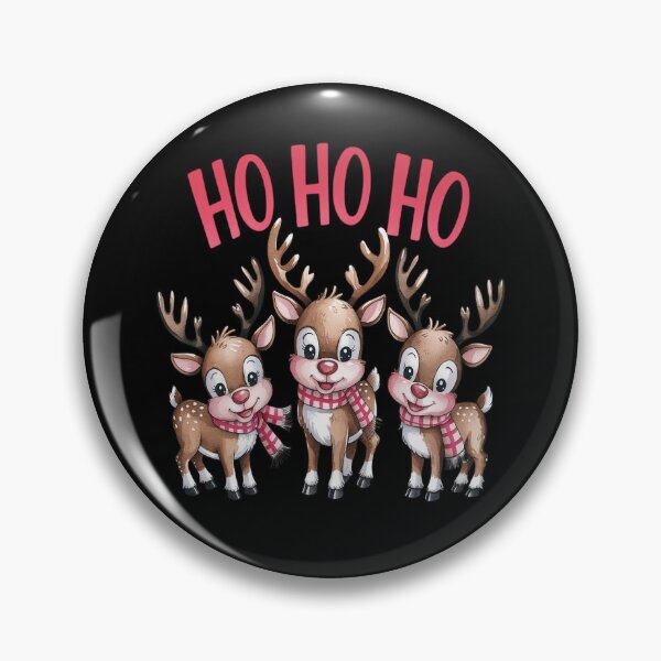 Item preview, Pink Reindeer Ho Ho Ho Christmas Lights Girl Women designed and sold by VladoZork.
