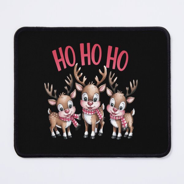 Item preview, Pink Reindeer Ho Ho Ho Christmas Lights Girl Women designed and sold by VladoZork.