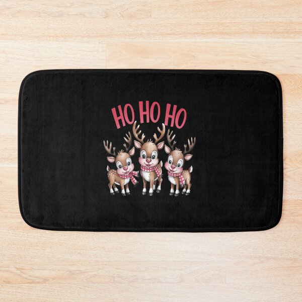 Item preview, Pink Reindeer Ho Ho Ho Christmas Lights Girl Women designed and sold by VladoZork.