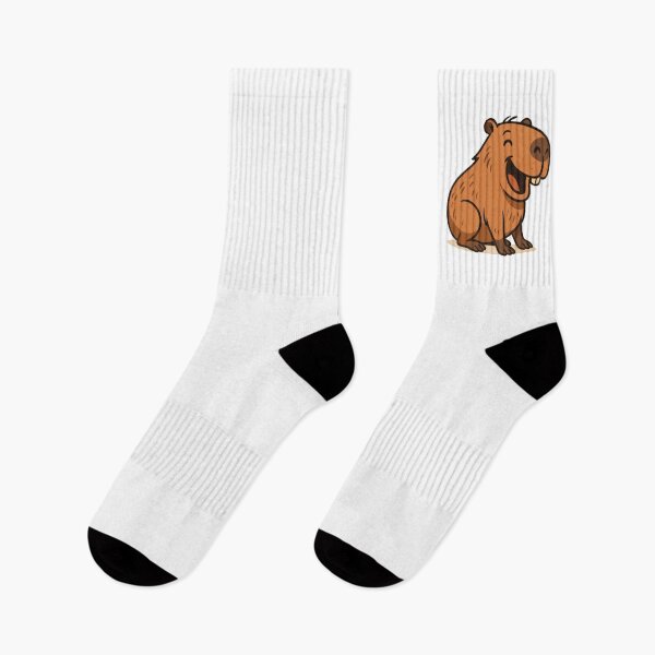 Item preview, Happy Capybara – Laughing Capybara Cartoon – Cute Wholesome Animal Art designed and sold by RetroPop23.