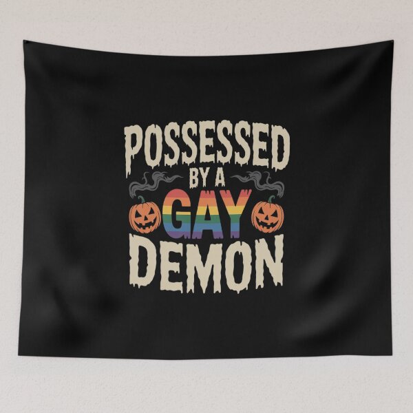 Item preview, Possessed By Gay Demon Lazy Halloween Costume Funny LGBT designed and sold by VladoZork.