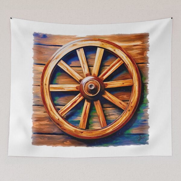 Item preview, Vintage Wagon Wheel designed and sold by Anas Arts.