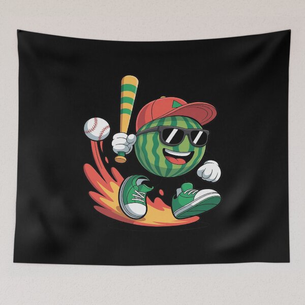 Item preview, Funny Watermelon Playing Baseball Watermelon Day Summer Boys designed and sold by JonBarnes22.