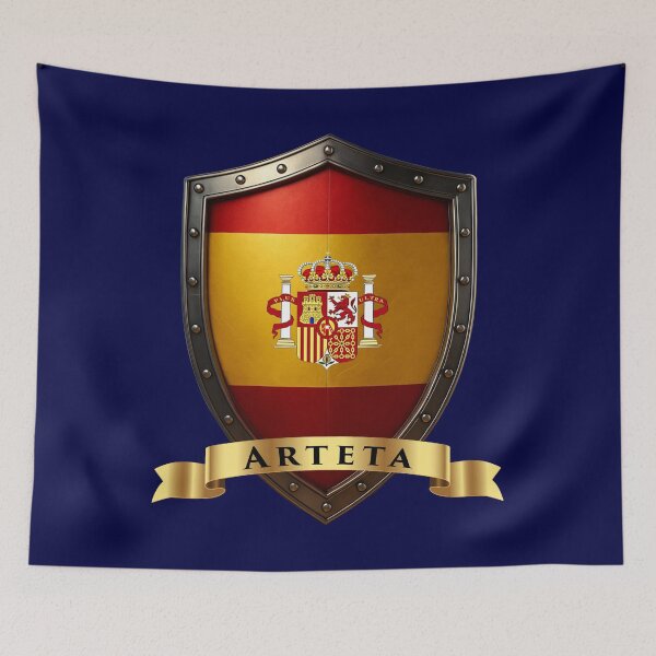 Item preview, Arteta Heritage Crest, Spain Shield designed and sold by Highlandkings.