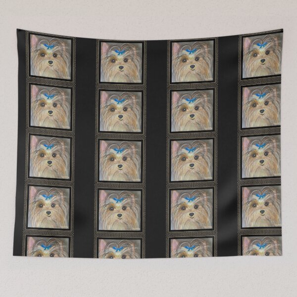 Item preview, Pebbles the Yorkshire Terrier (Square) designed and sold by ByToriKelley.