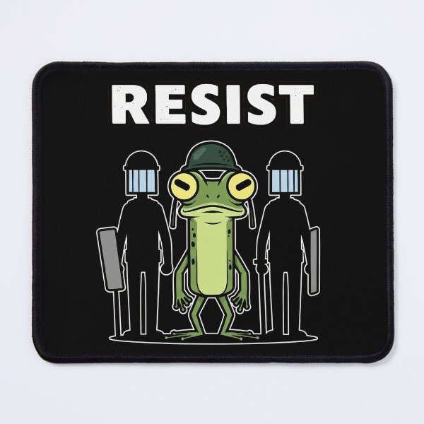 Item preview, Portland Frog Resist Protest T-Shirt - Defiant Green Frog vs Riot Gear designed and sold by KC1max.