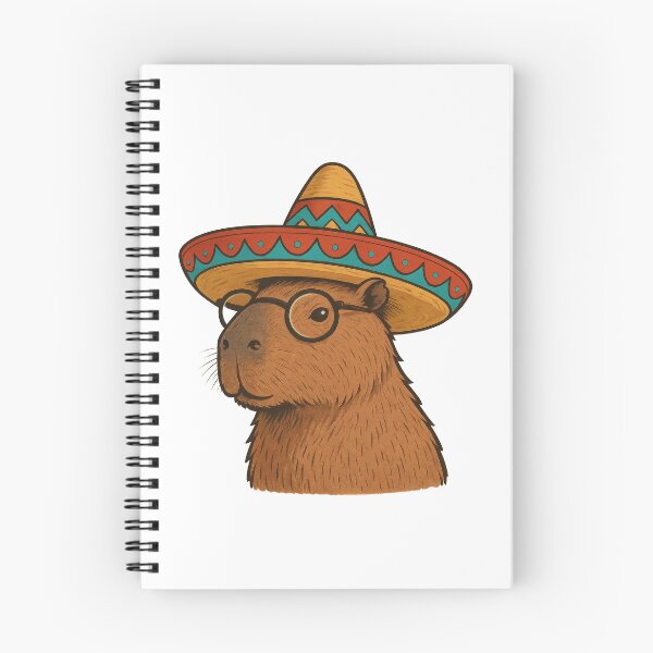 Item preview, Capybara With Sombrero And Glasses Funny Smart Capybara Art designed and sold by RetroPop23.