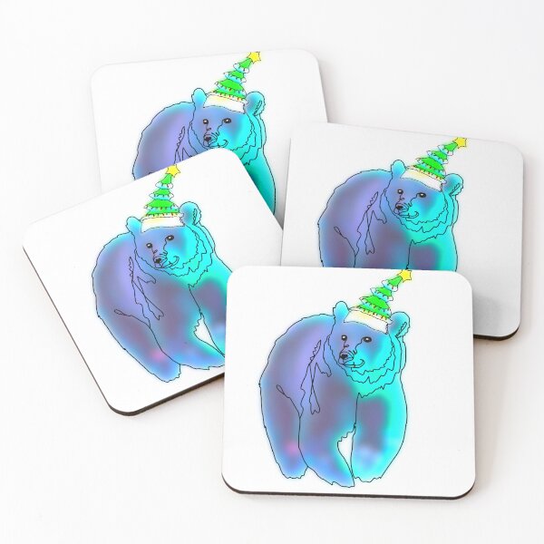 Item preview, Polar Bear with winter tree hat - animalzinhats  designed and sold by Ashley’sAnimalz.